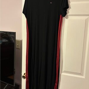 Tommy Hilfiger navy Blue  Maxi Dress with Red Accents